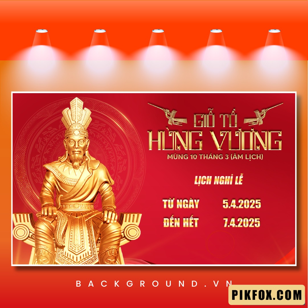 Poster Giỗ Tổ Hùng Vương đơn giản (24)