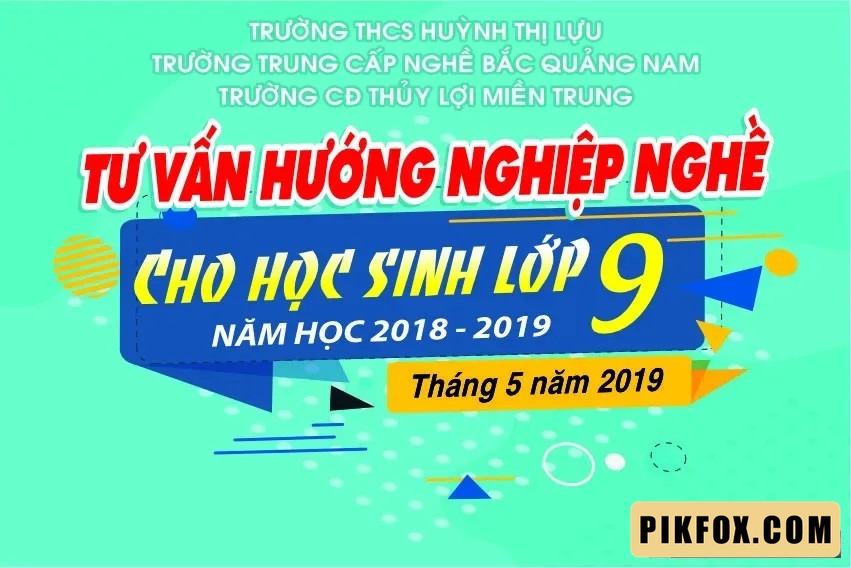 Poster tư vấn và hướng nghiệp lớp 9