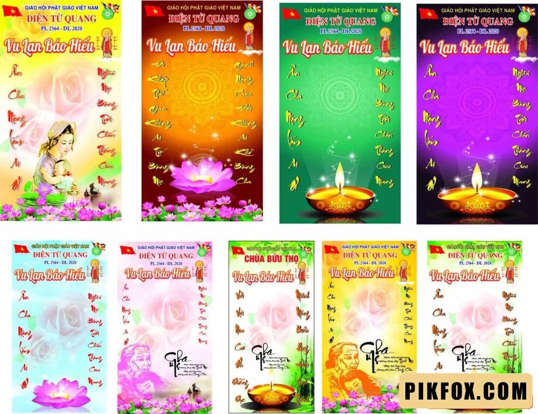 Thẻ đeo Vu Lan báo hiếu - Giáo hôi Phật Giáo Việt Nam