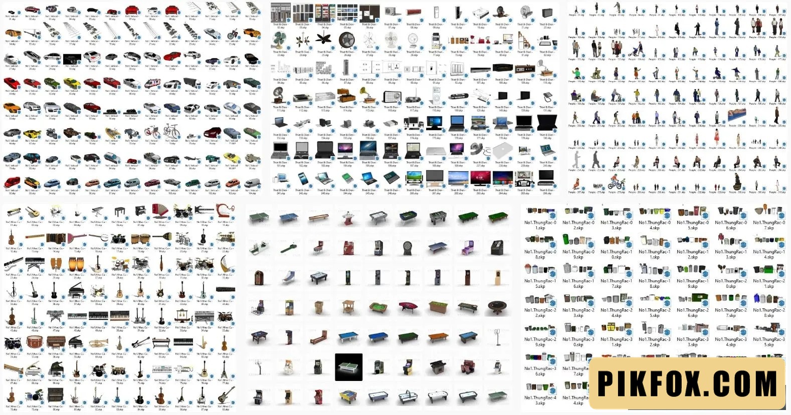 Thư viện model sketchup