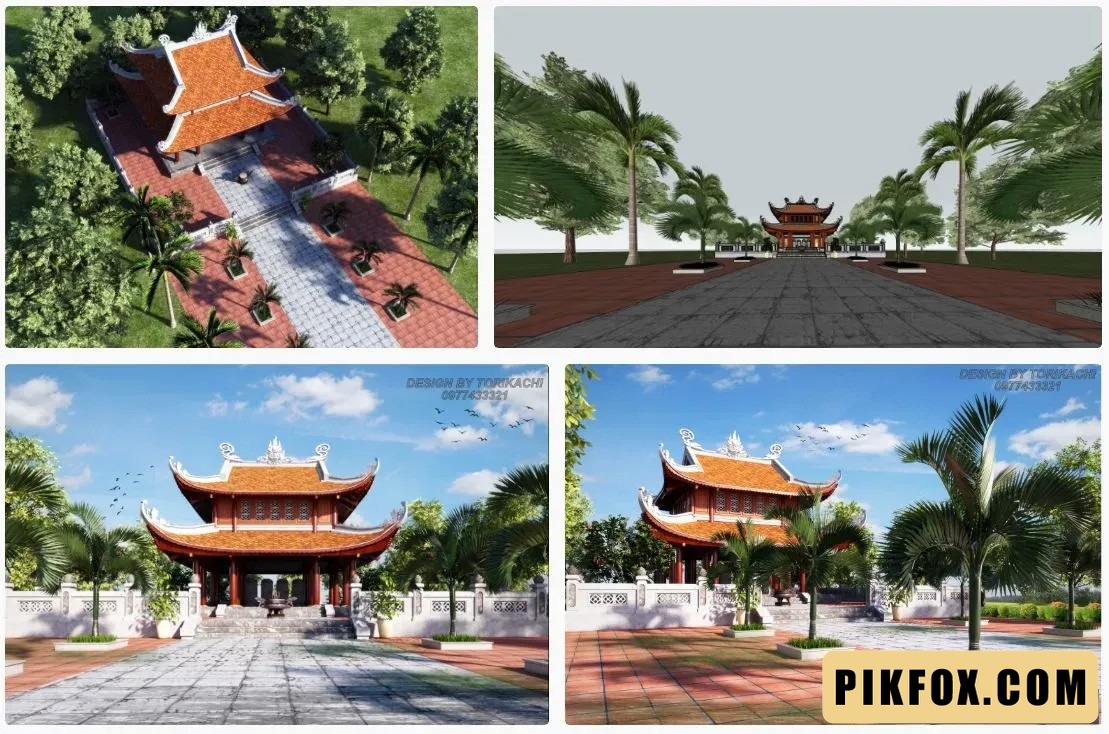 Thủy đình SketchUp