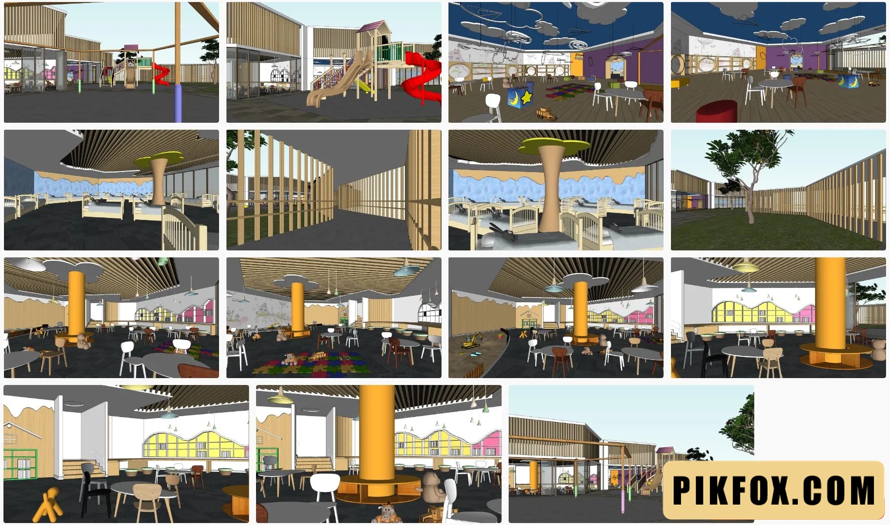 Trường mẫu giáo SketchUp