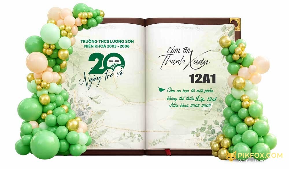 Maket Họp Lớp 20 Năm Ngày Trở Về